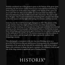 Load image into Gallery viewer, Digitally Restored and Enhanced 1936 Joe Louis & Max Schmeling Photo Print - Old Photo of Joe Louis and Max Schmeling Weigh In Wall Art Poster