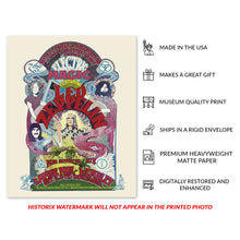 Load image into Gallery viewer, Digitally Restored and Enhanced 1971 Led Zeppelin Poster Matte - Vintage Poster of Led Zeppelin United Kingdom Concert Tour - Led Zeppelin Wall Art Poster