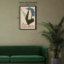 Load image into Gallery viewer, Digitally Restored and Enhanced1940 Museum of Science Industry Chicago Poster - WPA Federal Art Project - Depression Era Art - Archival Print