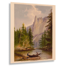 Load image into Gallery viewer, Digitally Restored and Enhanced 1871 Yosemite Sentinel Rock Landscape Art Print - California Granite Formation Scenery - Museum-Quality Print