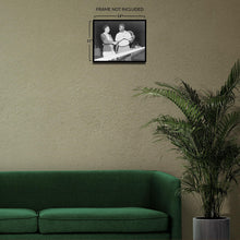 Cargar imagen en el visor de la galería, Digitally Restored and Enhanced 1951 Althea Gibson Photo Print - Vintage Photo of Tennis Player Althea Gibson with Baseball Player Jackie Robinson Poster