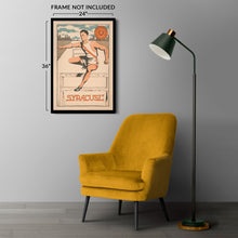 Load image into Gallery viewer, Digitally Restored and Enhanced 1906 Syracuse University Vintage College Poster - Edwardian Era Track and Field Athletics - Collegiate Sports Art - Museum-Quality Print