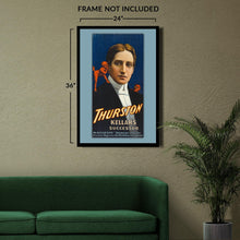 Load image into Gallery viewer, Digitally Restored and Enhanced 1908 Thurston Magician Poster - Kellars Successor - Vaudeville Golden Age Theater Magic - Archival Print