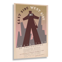 Cargar imagen en el visor de la galería, Digitally Restored and Enhanced 1938 East Side West Side New York Photography Exhibition WPA Federal Art Project Poster - Depression Era Art Deco - Archival Reproduction