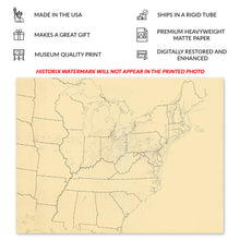 Load image into Gallery viewer, Digitally Restored and Enhanced 1941 Underground Railroad Map of the United States - Vintage Underground Railroad Map of United States Wall Art Poster
