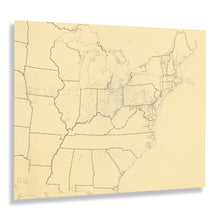 Load image into Gallery viewer, Digitally Restored and Enhanced 1941 Underground Railroad Map of the United States - Vintage Underground Railroad Map of United States Wall Art Poster