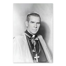 Load image into Gallery viewer, Digitally Restored and Enhanced 1952 Bishop Fulton J Sheen Photo Print - Vintage Portrait Photo of Catholic Church Archbishop Fulton Sheen Wall Art Poster

