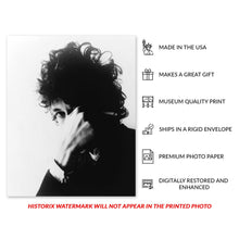 Cargar imagen en el visor de la galería, Digitally Restored and Enhanced 1967 Bob Dylan Photo Print - Vintage Portrait Photo of Singer Songwriter Bob Dylan Poster Wall Art