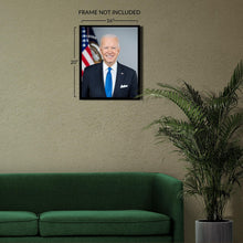 Cargar imagen en el visor de la galería, Digitally Restored and Enhanced Joe Biden 46th President of the United States Official Portrait Photo Poster