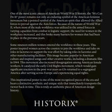 Load image into Gallery viewer, Digitally Restored and Enhanced 1943 Rosie The Riveter Poster Matte Print - Vintage We Can Do It! Rosie The Riveter World War II History Wall Art Poster