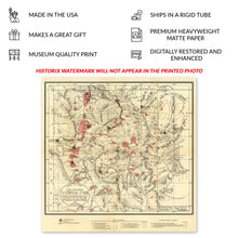 Cargar imagen en el visor de la galería, Digitally Restored and Enhanced 1881 Yellowstone National Park Map Poster - Vintage Map of The Yellowstone National Park Poster Wall Art Print