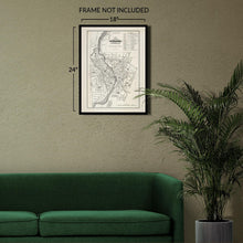 Load image into Gallery viewer, Digitally Restored and Enhanced 1870 Rochester New York Map Poster - Vintage Map of Rochester NY Wall Art - Old Map of Rochester City from Cornells Maps