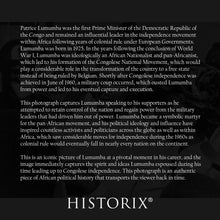 Load image into Gallery viewer, Digitally Restored and Enhanced 1960 Patrice Lumumba Photo Print - Vintage Photo of Patrice Emery Lumumba Speaking with Supporters Wall Art Poster Print