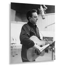 Cargar imagen en el visor de la galería, Digitally Restored and Enhanced 1965 Johnny Cash Photo Print - Vintage Photo of Johnny Cash Poster Playing His Guitar - Old Photo of Johnny Cash Wall Art