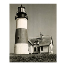 Load image into Gallery viewer, Digitally Restored and Enhanced 1953 Sankaty Lighthouse Poster Photo - Vintage Photo of Sankaty Head Lighthouse Siasconset Nantucket Wall Art Print