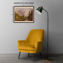 Load image into Gallery viewer, Digitally Restored and Enhanced 1871 Yosemite Three Brothers Landscape Art Print - California Mountain Peaks Scenery - Museum-Quality Print