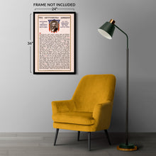 Load image into Gallery viewer, Digitally Restored and Enhanced 1909 The Gettysburg Address Poster Print - Vintage Poster Gettysburg Address Speech by President Abraham Lincoln Wall Art