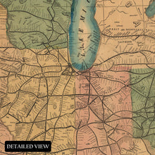 Load image into Gallery viewer, Digitally Restored and Enhanced 1861 United States Civil War Railroad Map - Military Transportation Cartography - Historical Strategic Document - Archival Print