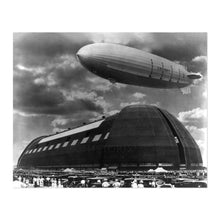 Load image into Gallery viewer, Digitally Restored and Enhanced 1931 USS Akron Photo Print - Vintage Photo of The US Navy Uss Akron at Goodyear Zeppelin Dock Akron Ohio Poster Wall Art