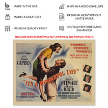 Load image into Gallery viewer, Digitally Restored and Enhanced 1946 It's A Wonderful Life Poster Matte Print - Old Poster Print of Frank Capra's It's A Wonderful Life by Liberty Films