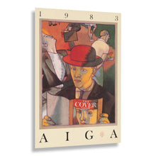 Cargar imagen en el visor de la galería, Digitally Restored and Enhanced 1983 AIGA Cover Show Poster - Vintage New York Graphic Design Exhibition - American Typography Art - Archival Reproduction