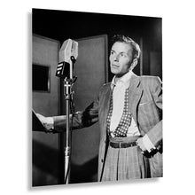 Load image into Gallery viewer, Digitally Restored and Enhanced 1947 Frank Sinatra Photo Print - Vintage Frank Sinatra Portrait at Liederkrantz Hall New York - Old Frank Sinatra Poster
