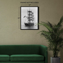 Cargar imagen en el visor de la galería, Digitally Restored and Enhanced 1927 Charles W Morgan Photo Print - Vintage Photo of Whaling Ship Charles Morgan Poster - Old Photo of The Morgan Wall Art