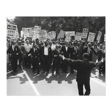 Load image into Gallery viewer, Digitally Restored and Enhanced 1963 Civil Rights Leaders Photo Print - The Head of The Civil Rights Marching on Washington DC Poster Wall Art Photo