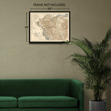 Load image into Gallery viewer, Digitally Restored and Enhanced 1894 Alameda & Contra Costa Map Print - Old Map of Alameda and Contra Costa County San Francisco California Wall Art Poster