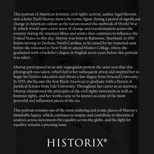 Cargar imagen en el visor de la galería, Digitally Restored and Enhanced 1940 Pauli Murray Photo Print - Vintage Portrait Photo of Anna Pauline Murray Poster - Old Photo of Pauli Murray Wall Art