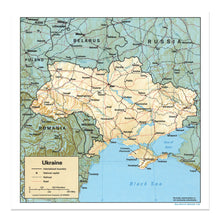 Cargar imagen en el visor de la galería, Digitally Restored and Enhanced 1993 Ukraine Map Print - Vintage Map of Ukraine Poster - Old Ukraine Eastern Europe Map Poster - Historic Ukraine Wall Art