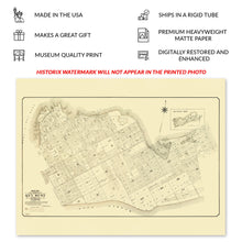 Load image into Gallery viewer, 1908 Key West Florida Map Print - Vintage Map of Key West Florida Poster - Old Key West Monroe County Florida Map Wall Art