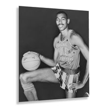 Load image into Gallery viewer, Digitally Restored and Enhanced 1959 Wilt Chamberlain Poster Photo - Old Photo of Wilt Chamberlain Wearing Harlem Globetrotters Uniform Wall Art Print