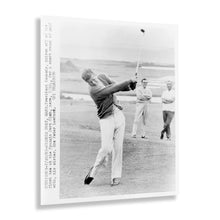Load image into Gallery viewer, Digitally Restored and Enhanced 1963 John F Kennedy Poster Photo - Old Photo of American President John F Kennedy Playing Golf at Hyannis Port Wall Art