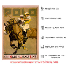 Load image into Gallery viewer, Digitally Restored and Enhanced 1923 Chicago Polo Vintage Sports Poster - Jazz Age Art Deco Athletic Art - Roaring Twenties Equestrian - Museum-Quality Print