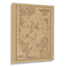 Load image into Gallery viewer, Digitally Restored and Enhanced 1878 Kaufman & Rockwall Texas Map Poster - Old Map of Kaufman and Rockwall Counties Texas - Vintage Texas Map Wall Art