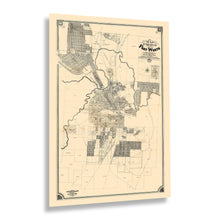 Load image into Gallery viewer, Digitally Restored and Enhanced 1880 Fort Worth Map Print - Vintage Map of Fort Worth Texas and Vicinity - Historic Fort Worth Texas Map Wall Art Poster