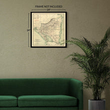 Load image into Gallery viewer, Digitally Restored and Enhanced 1903 Nicaragua Map Print - Vintage Map of The Republic of Nicaragua Poster - Mapa de Nicaragua Wall Art