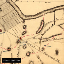 Cargar imagen en el visor de la galería, Digitally Restored and Enhanced 1863 Nashville Tennessee and Vicinity Map Print - Vintage Map of Nashville TN Poster - Tennessee Map Wall Art