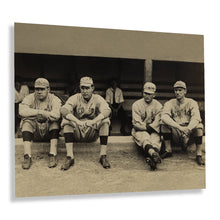 Load image into Gallery viewer, Digitally Restored and Enhanced 1915 Babe Ruth Poster Photo - Vintage Photo Print of Boston Red Sox Players Babe Ruth Ernie Shore Rube Foster & Del Gainer