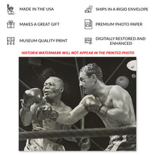 Load image into Gallery viewer, Digitally Restored and Enhanced 1952 Rocky Marciano Photo Print - Vintage Photo of Rocky Marciano Knocking Out Jersey Joe Walcott - Rocky Marciano Poster
