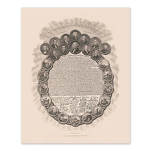 Load image into Gallery viewer, Digitally Restored and Enhanced 1850 Declaration of Independence Poster Photo - Vintage Photo of United States Declaration of Independence Wall Art Poster