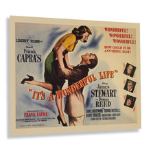 Load image into Gallery viewer, Digitally Restored and Enhanced 1946 It's A Wonderful Life Poster Matte Print - Old Poster Print of Frank Capra's It's A Wonderful Life by Liberty Films