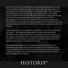 Load image into Gallery viewer, Digitally Restored and Enhanced 1925 Ford Motor Company Photo Print - Vintage Photo Ford Display Room - Old Photo of Ford Automobiles on Display Poster