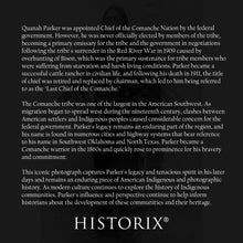 Load image into Gallery viewer, Digitally Restored and Enhanced 1909 Quanah Parker Portrait Photo - Vintage Portrait Photo of Quanah Parker The Comanche Empire Tribal Chief Print Wall Art