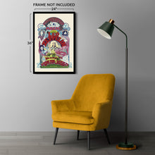 Load image into Gallery viewer, Digitally Restored and Enhanced 1971 Led Zeppelin Poster Matte - Vintage Poster of Led Zeppelin United Kingdom Concert Tour - Led Zeppelin Wall Art Poster