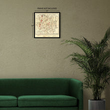Cargar imagen en el visor de la galería, Digitally Restored and Enhanced 1881 Yellowstone National Park Map Poster - Vintage Map of The Yellowstone National Park Poster Wall Art Print