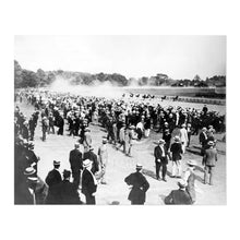 Load image into Gallery viewer, Digitally Restored and Enhanced 1913 Saratoga Race Track Photo Print - Old Photo of Saratoga Horse Racing Poster - Saratoga Race Course Wall Art Photo