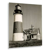 Load image into Gallery viewer, Digitally Restored and Enhanced 1953 Sankaty Lighthouse Poster Photo - Vintage Photo of Sankaty Head Lighthouse Siasconset Nantucket Wall Art Print