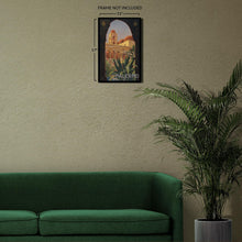 Load image into Gallery viewer, Digitally Restored and Enhanced 1920 Palermo Sicily Italy Mediterranean Travel Poster - European Tourism Art - Archival Reproduction